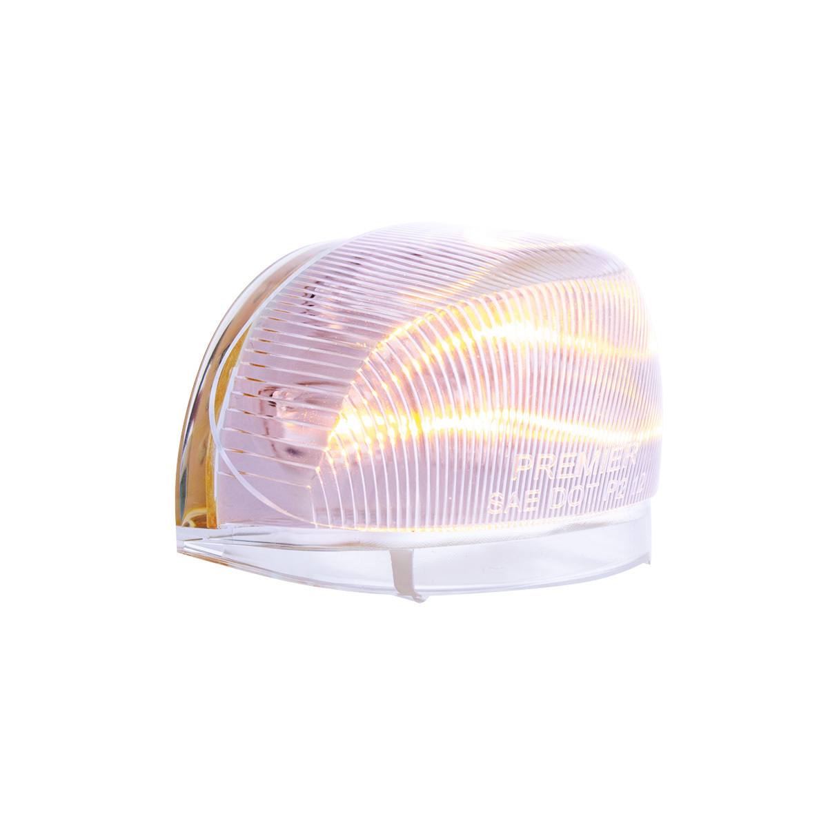 5 LED Dual Function Guide 682-C Headlight Turn Signal Light - Amber LED/Clear Lens - Thumbnail 13