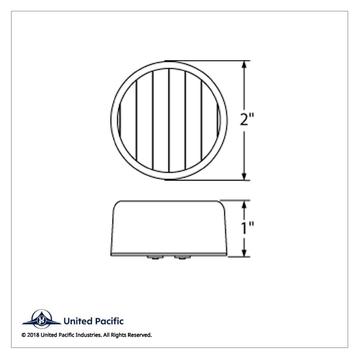 9 LED 2" Auxiliary/Utility Light - White LED/Clear Lens - Thumbnail 6