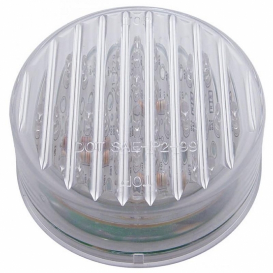13 LED 2.5" Auxiliary/Utility Light - White LED/Clear Lens (Bulk) - Thumbnail 2