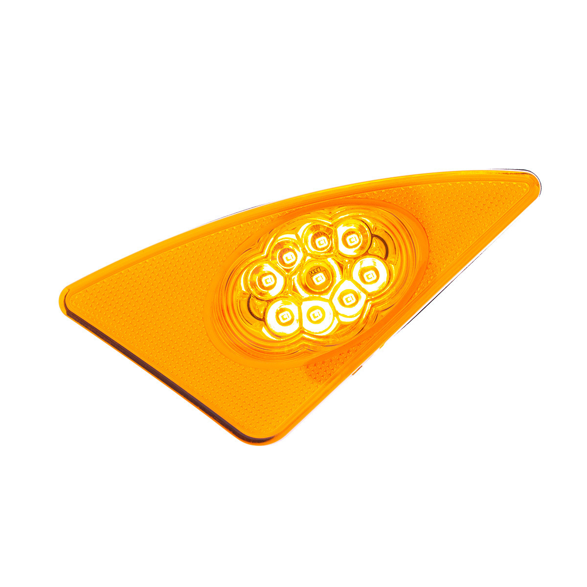 9 LED Competition Series Fender Light For 2007-2017 Kenworth T660 (Driver) -Amber LED/Lens - Thumbnail 13