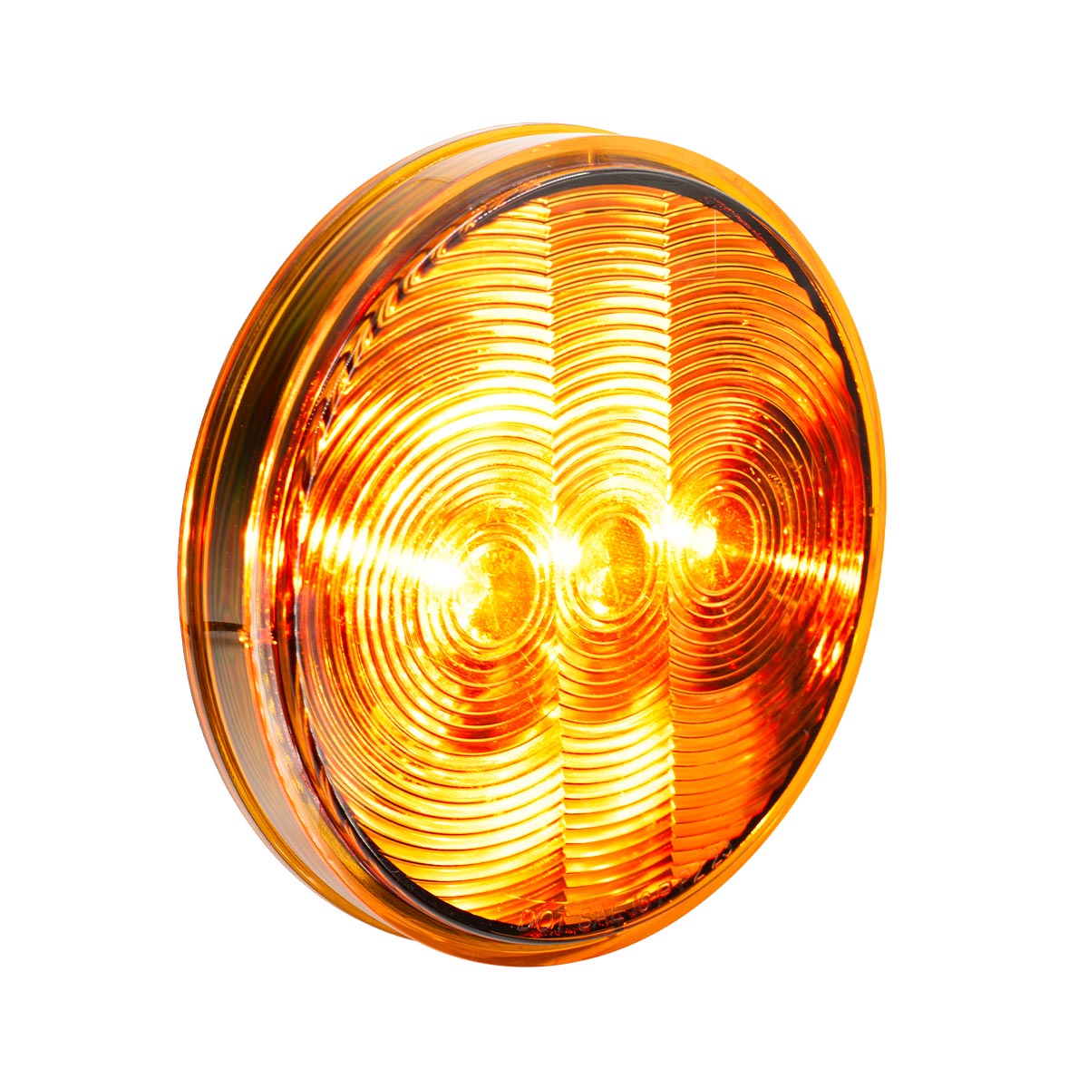 3 LED 4" Round Light(Turn Signal)-Amber LED/Amber Lens - Thumbnail 4