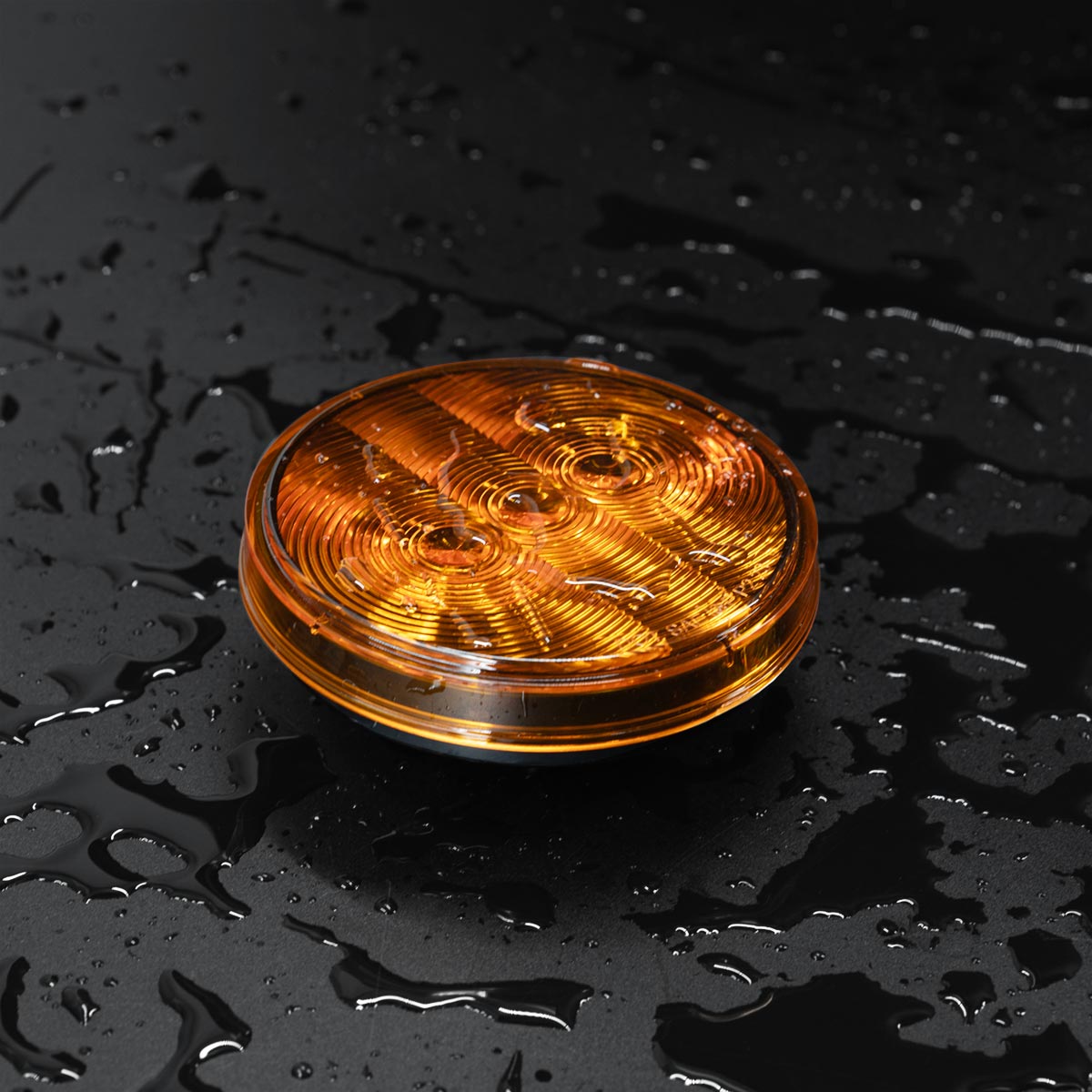 3 LED 4" Round Light(Turn Signal)-Amber LED/Amber Lens - Thumbnail 10