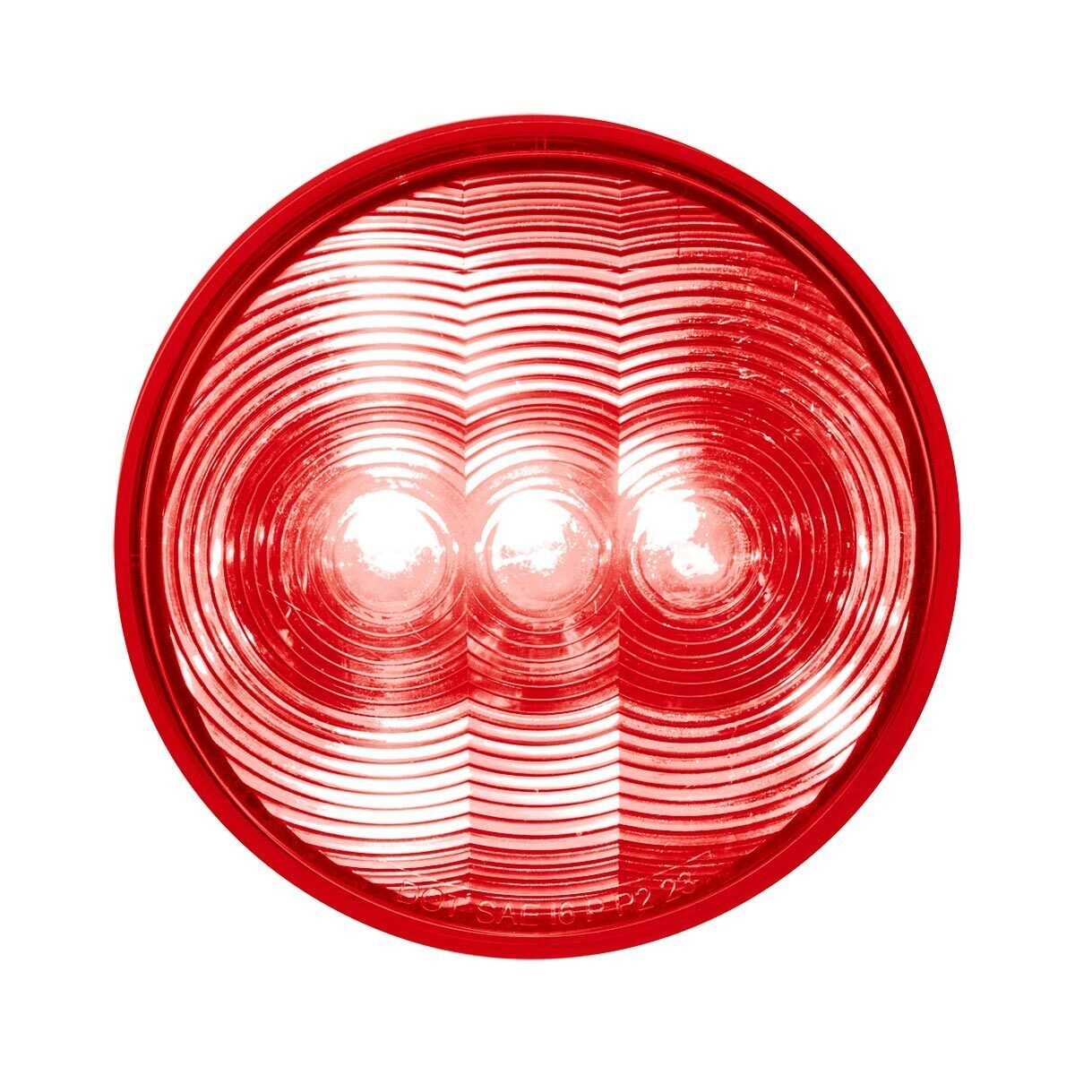 3 LED 4" Round Light (Stop, Turn, & Tail)-Red LED/Red Lens - Thumbnail 11