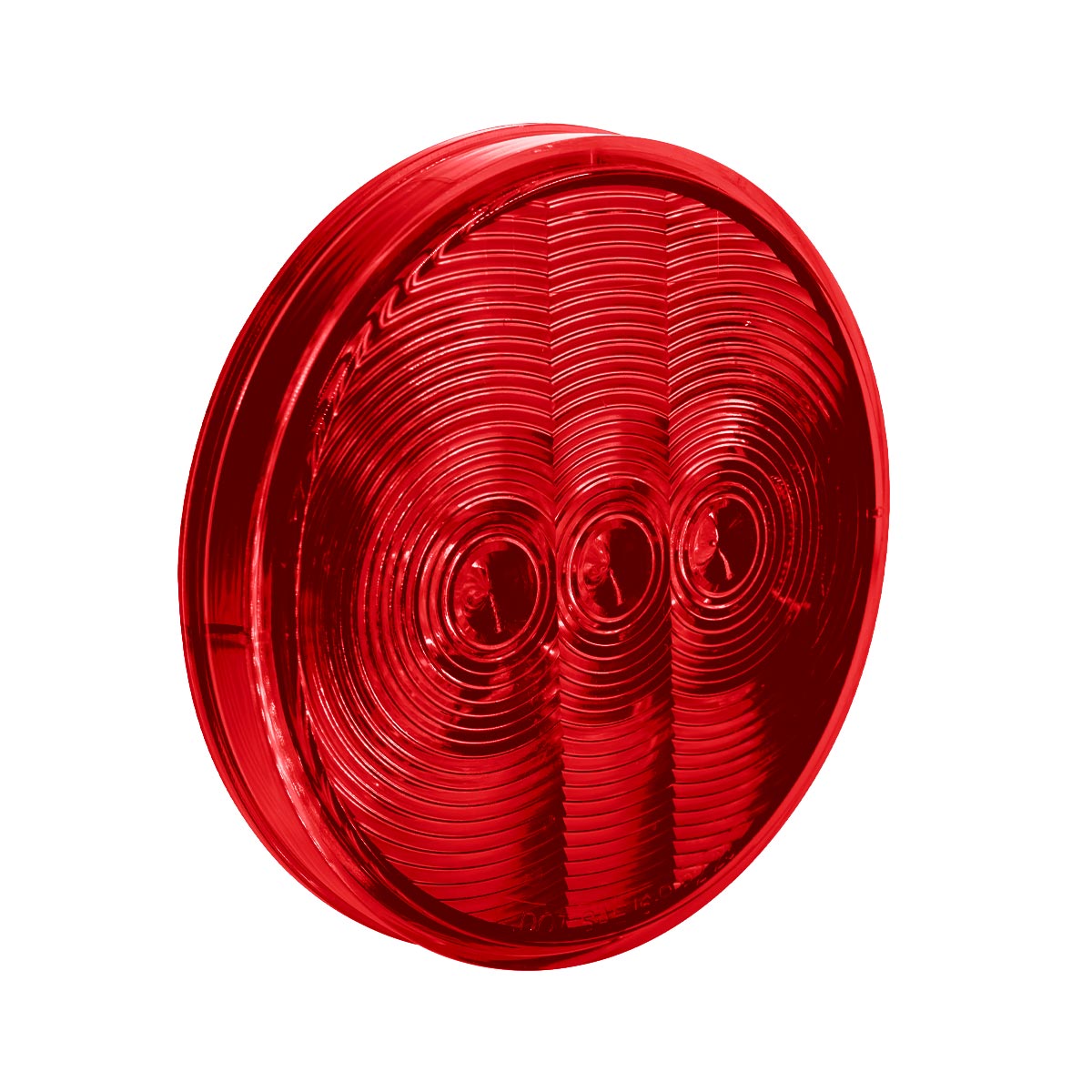 3 LED 4" Round Light (Stop, Turn, & Tail)-Red LED/Red Lens - Thumbnail 6
