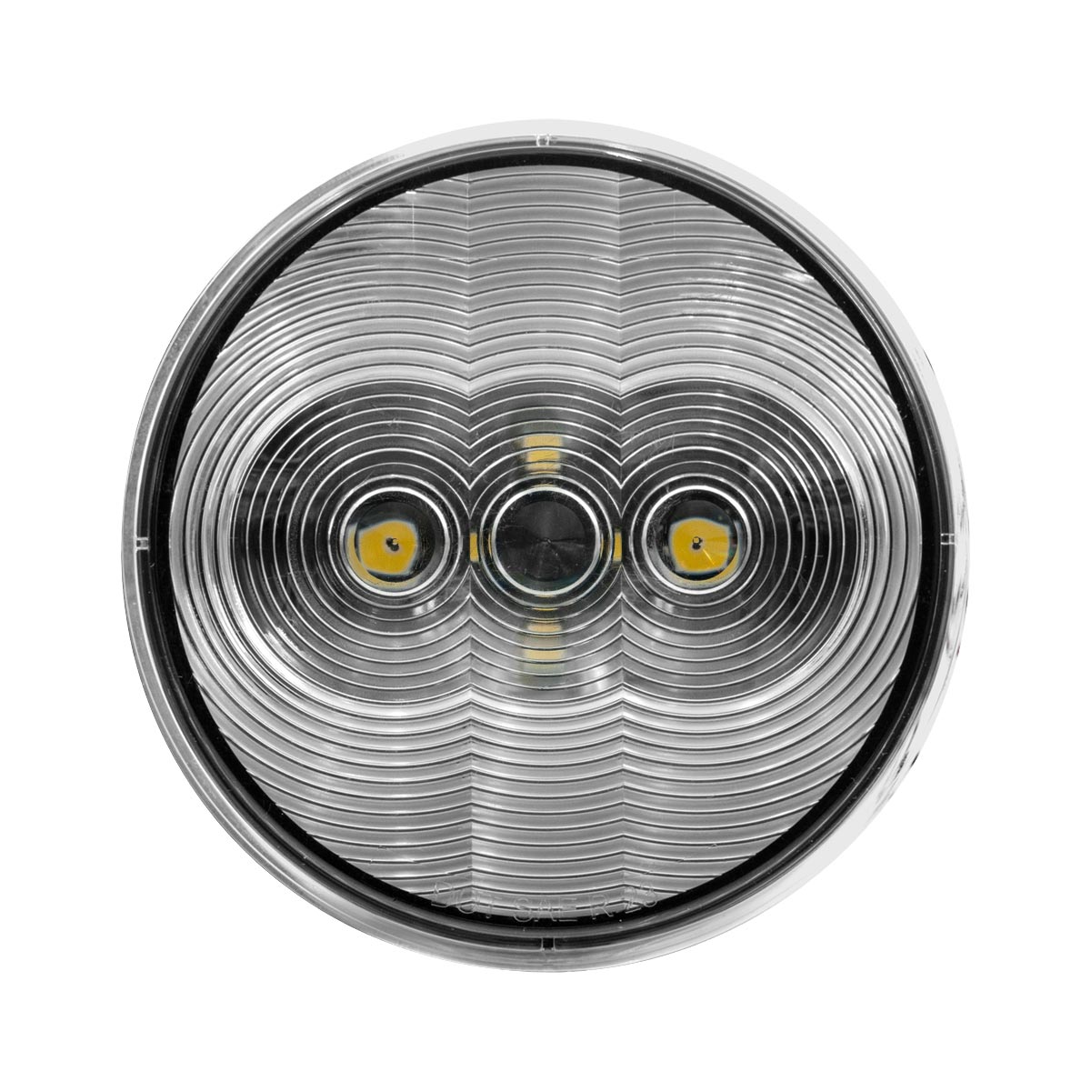 6 LED 4" Round Light (Back-Up)-White LED/Clear Lens - Thumbnail 2