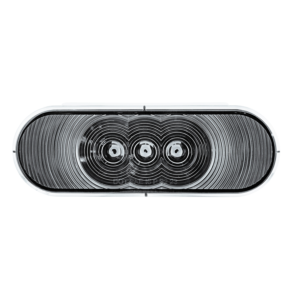 6 LED 6" Oval Light (Back-Up)-White LED/Clear Lens - Thumbnail 3