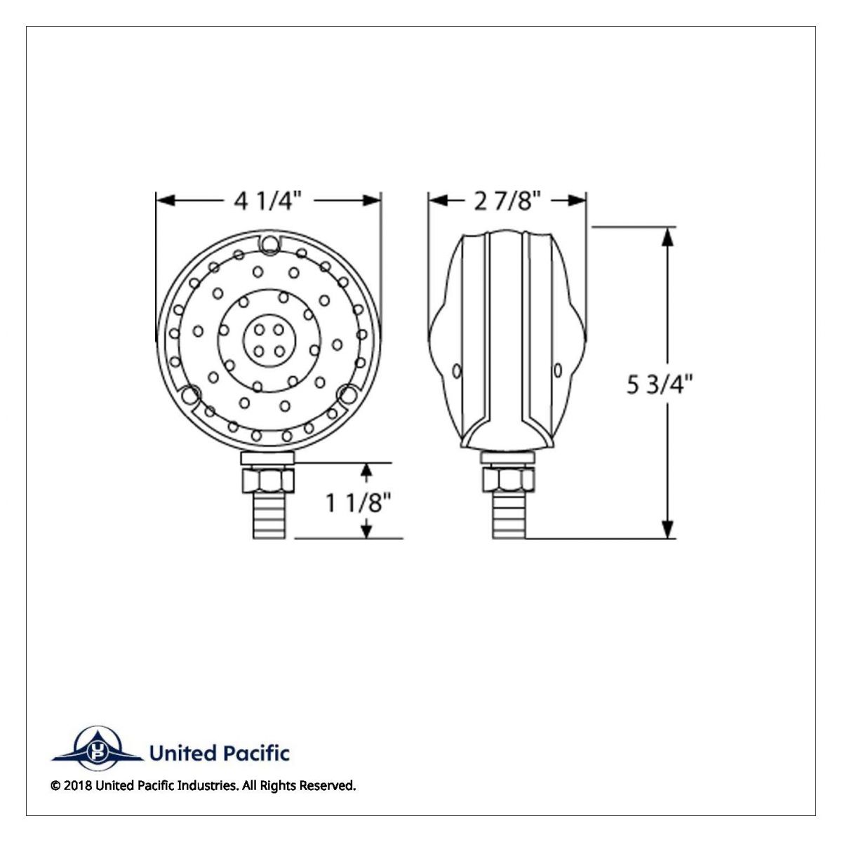 88 LED Single Stud Double Face Turn Signal Light - Amber & Red LED/Amber & Red Lens - Thumbnail 5
