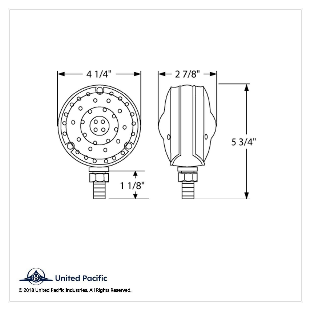 88 LED Single Stud Double Face Turn Signal Light - Amber & Red LED/Amber & Red Lens - Thumbnail 6