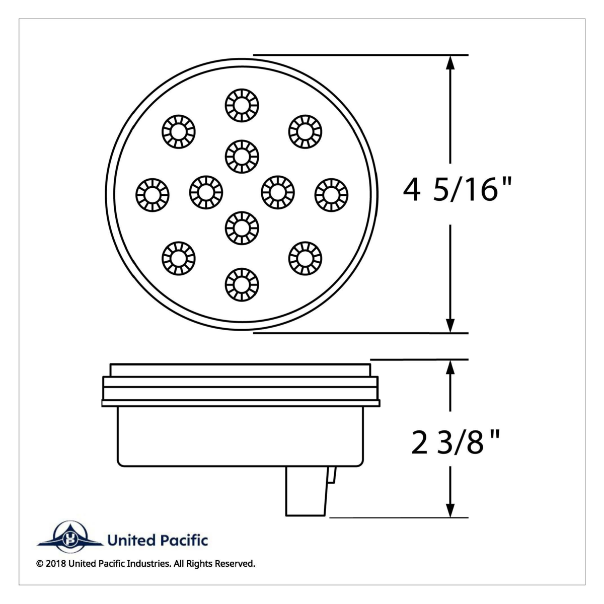 12 LED 4" Round Reflector Light Kit (Stop, Turn & Tail) - Red LED/Red Lens - Thumbnail 6