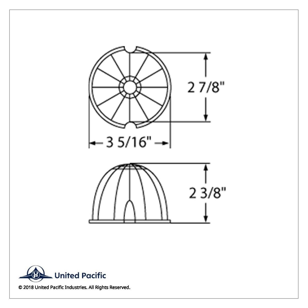 17 LED Watermelon Cab Light - Red LED/Red Lens - Thumbnail 4