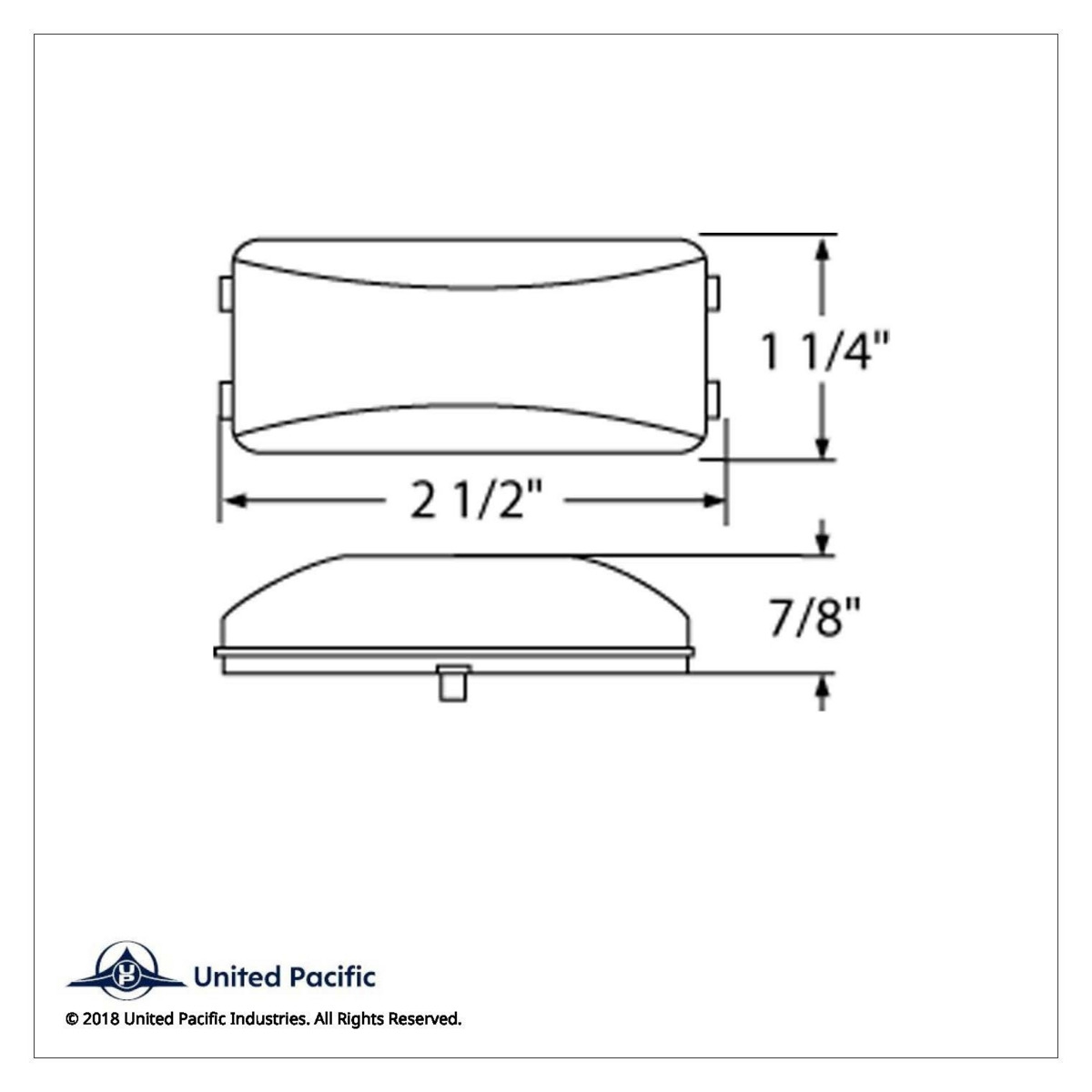 6 LED Rectangular Light (Clearance/Marker) - Amber LED/Amber Lens - Thumbnail 6