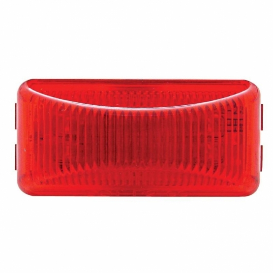 6 LED Rectangular Light (Clearance/Marker) - Red LED/Red Lens (Bulk) - Thumbnail 2