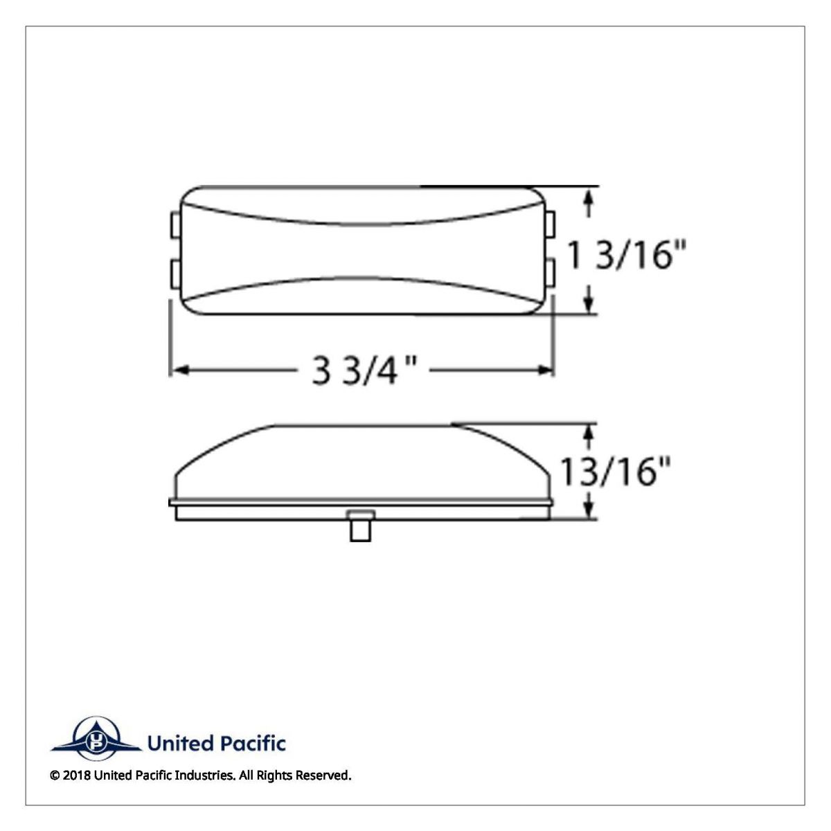 12 LED Rectangular Light (Clearance/Marker) - Amber LED/Amber Lens (Bulk) - Thumbnail 2