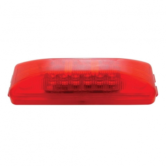 12 LED Rectangular Light (Clearance/Marker) - Red LED/Red Lens (Bulk) - Thumbnail 2