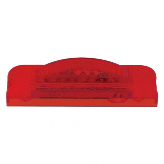 7 LED Rectangular Light (Clearance/Marker) - Red LED/Red Lens - Thumbnail 2