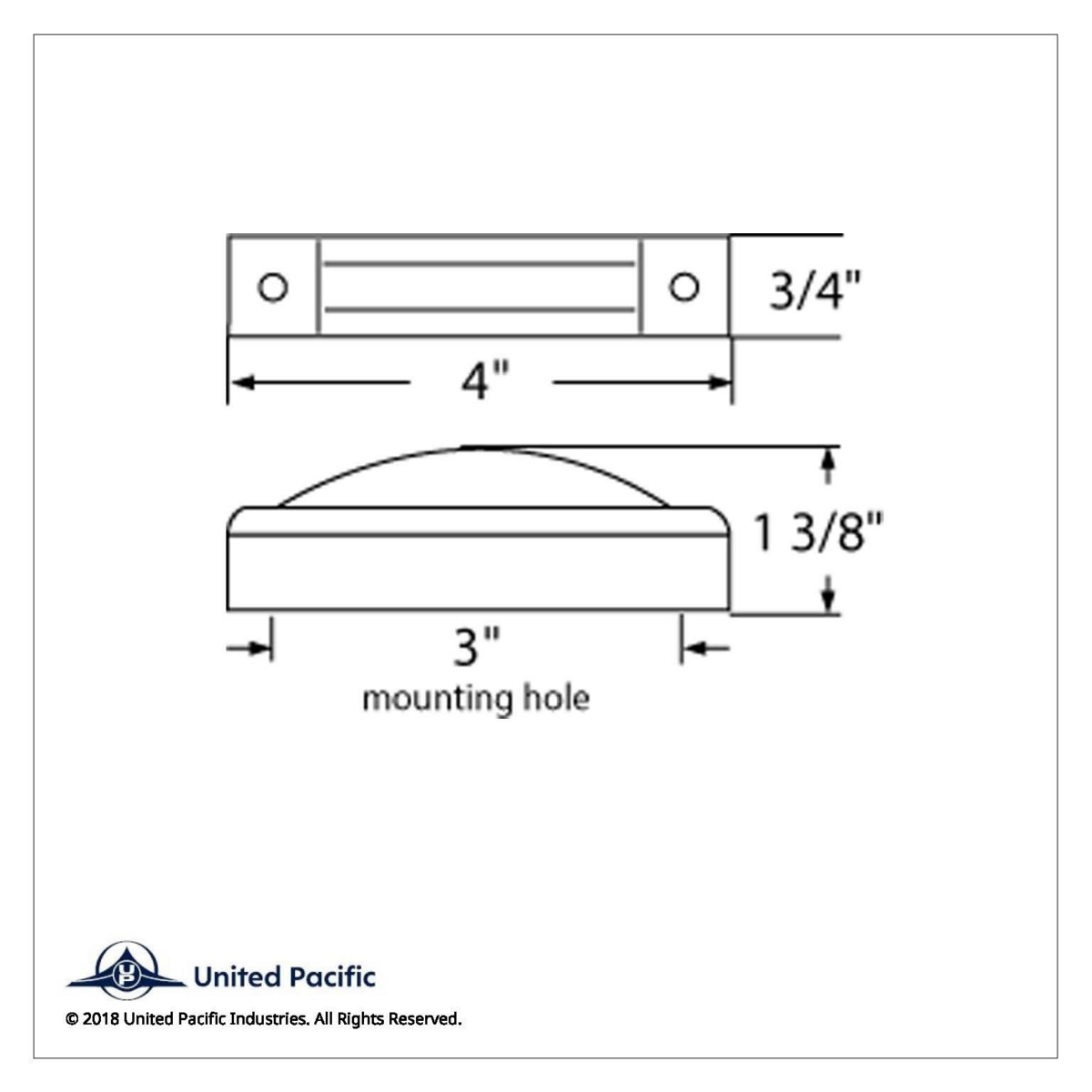7 LED Rectangular Light (Clearance/Marker) - Red LED/Red Lens - Thumbnail 4