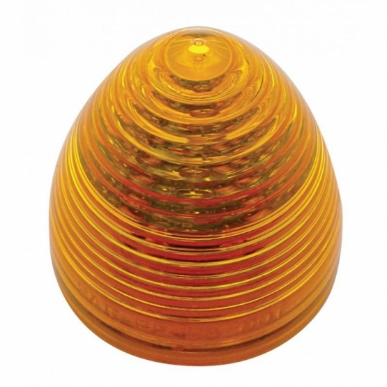 9 LED 2" Round Beehive Light (Clearance/Marker) - Amber LED/Amber Lens (Bulk) - Thumbnail 2