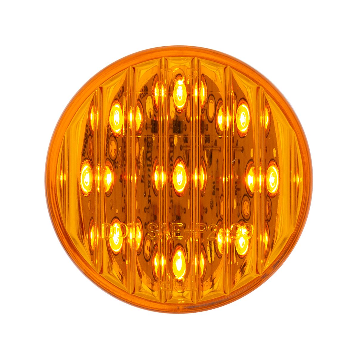 9 LED 2" Round Light (Clearance/Marker) - Amber LED/Amber Lens (Bulk)