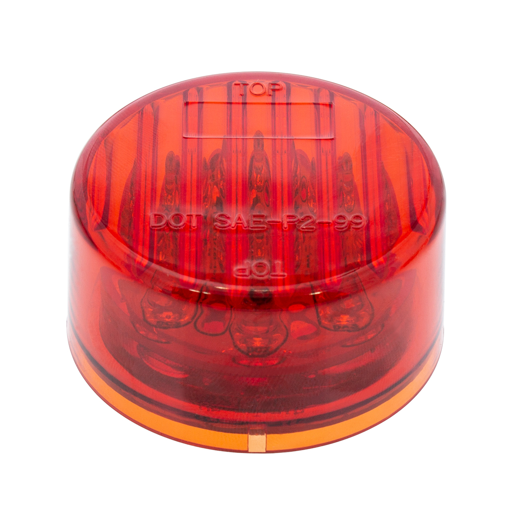 9 LED 2" Round Light (Clearance/Marker) - Red LED/Red Lens - Thumbnail 3
