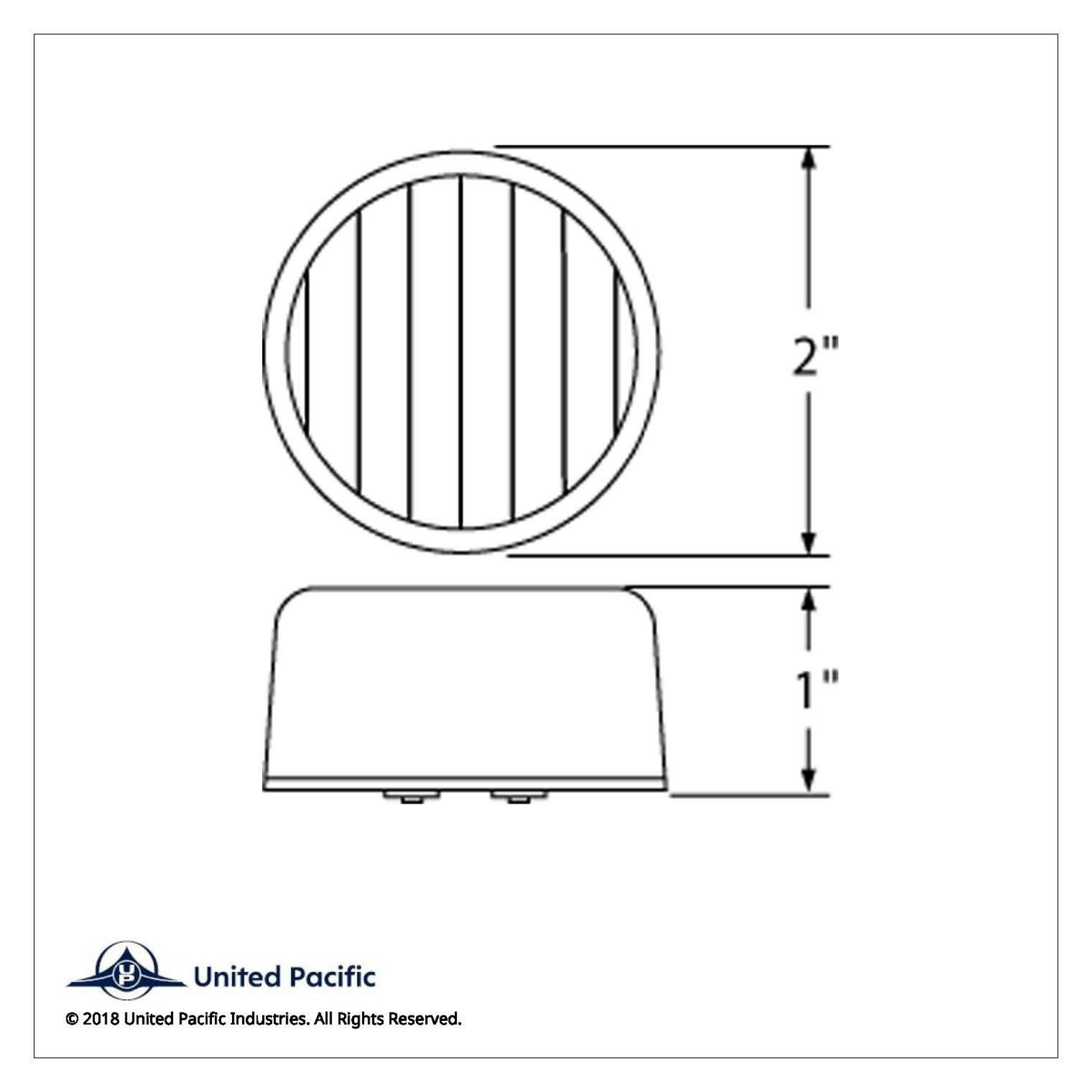 9 LED 2" Round Light (Clearance/Marker) - Red LED/Red Lens (Bulk) - Thumbnail 11