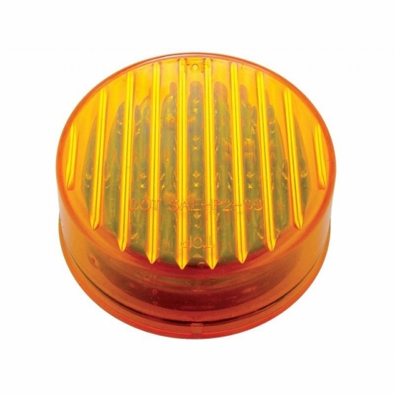 13 LED 2.5" Round Light (Clearance/Marker) - Amber LED/Amber Lens - Thumbnail 2