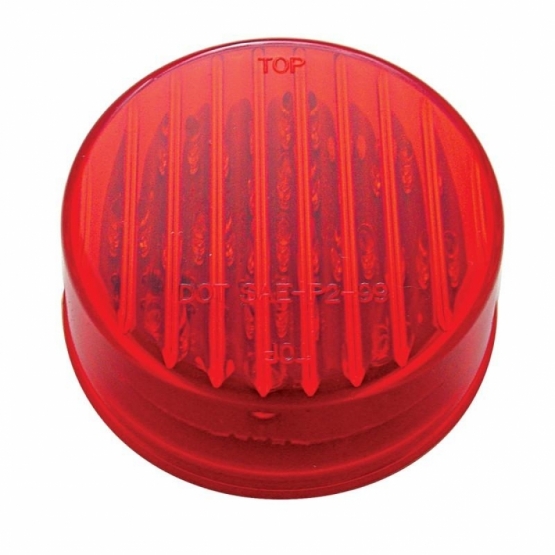13 LED 2.5" Round Light (Clearance/Marker) - Red LED/Red Lens - Thumbnail 2