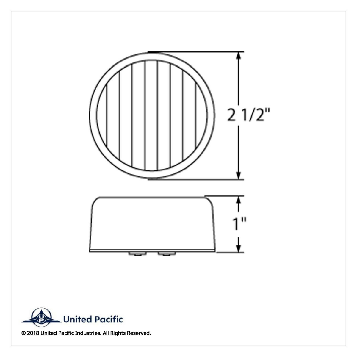 13 LED 2.5" Round Light (Clearance/Marker) - Red LED/Red Lens (Bulk) - Thumbnail 4