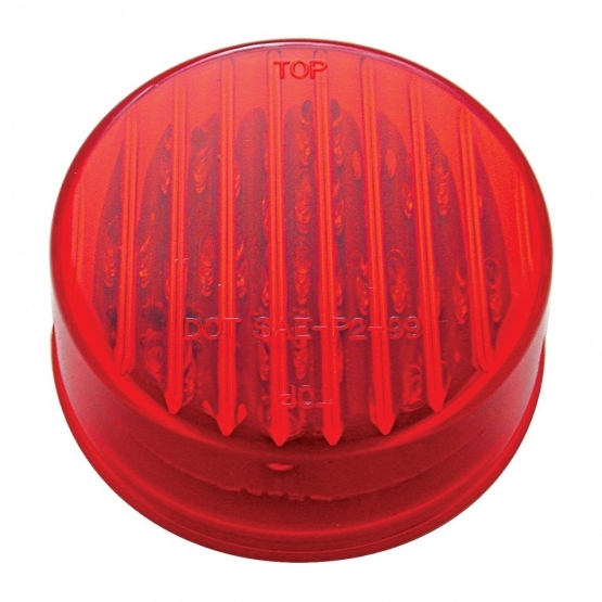 13 LED 2.5" Round Light Kit (Clearance/Marker) - Red LED/Red Lens - Thumbnail 2