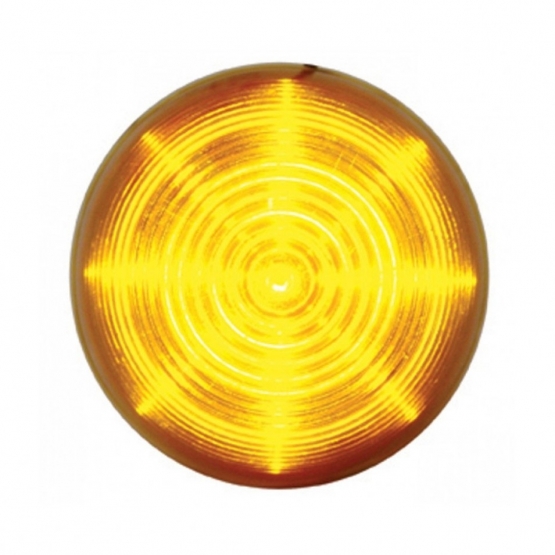 13 LED 2.5" Round Beehive Light (Clearance/Marker) - Amber LED/Amber Lens