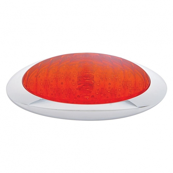 40 LED Oval Phantom III Light (Stop, Turn & Tail) - Red LED/Red Lens - Thumbnail 2