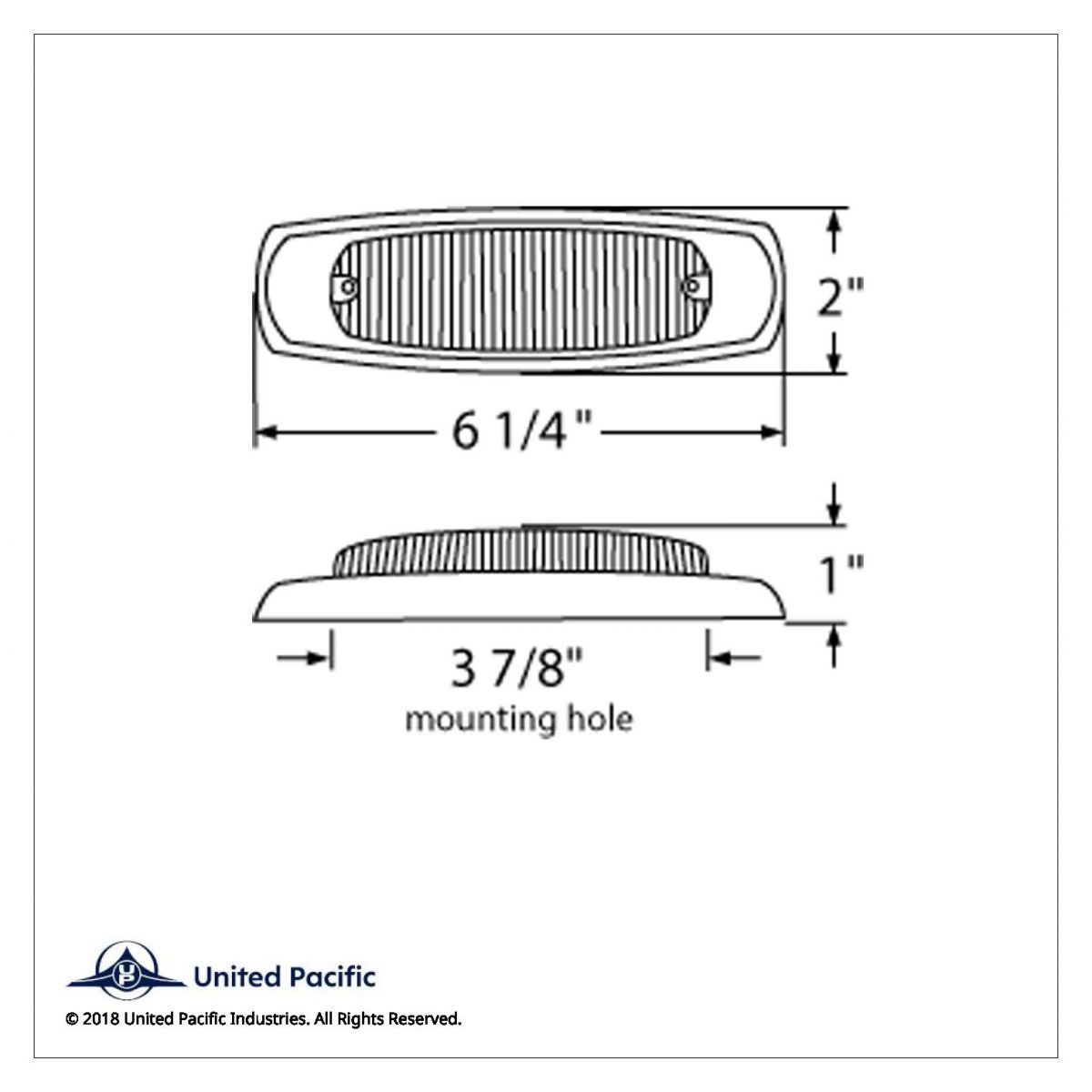 12 LED Rectangular Light (Clearance/Marker) With Chrome Bezel - Red LED/Clear Lens - Thumbnail 3