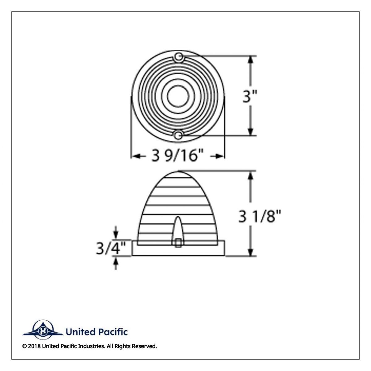 13 LED Beehive Truck-Lite Style Cab Light - Amber LED/Amber Lens - Thumbnail 4