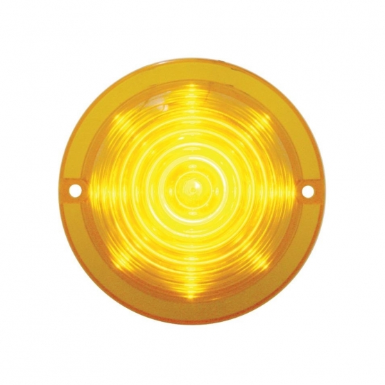 13 LED Beehive Truck-Lite Style Cab Light - Amber LED/Amber Lens (Bulk) - Thumbnail 2