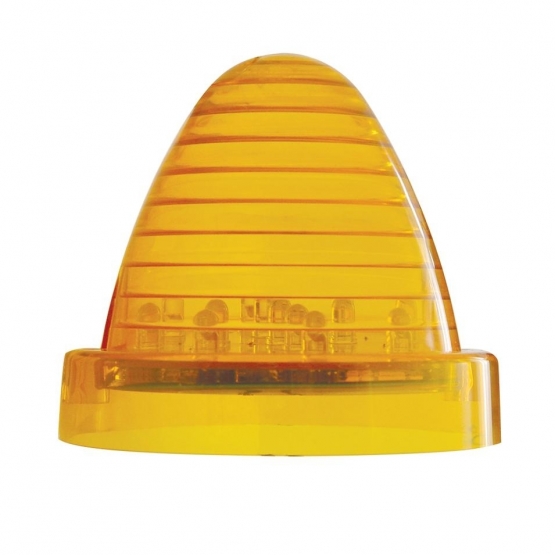 13 LED Beehive Truck-Lite Style Cab Light - Amber LED/Amber Lens (Bulk) - Thumbnail 3