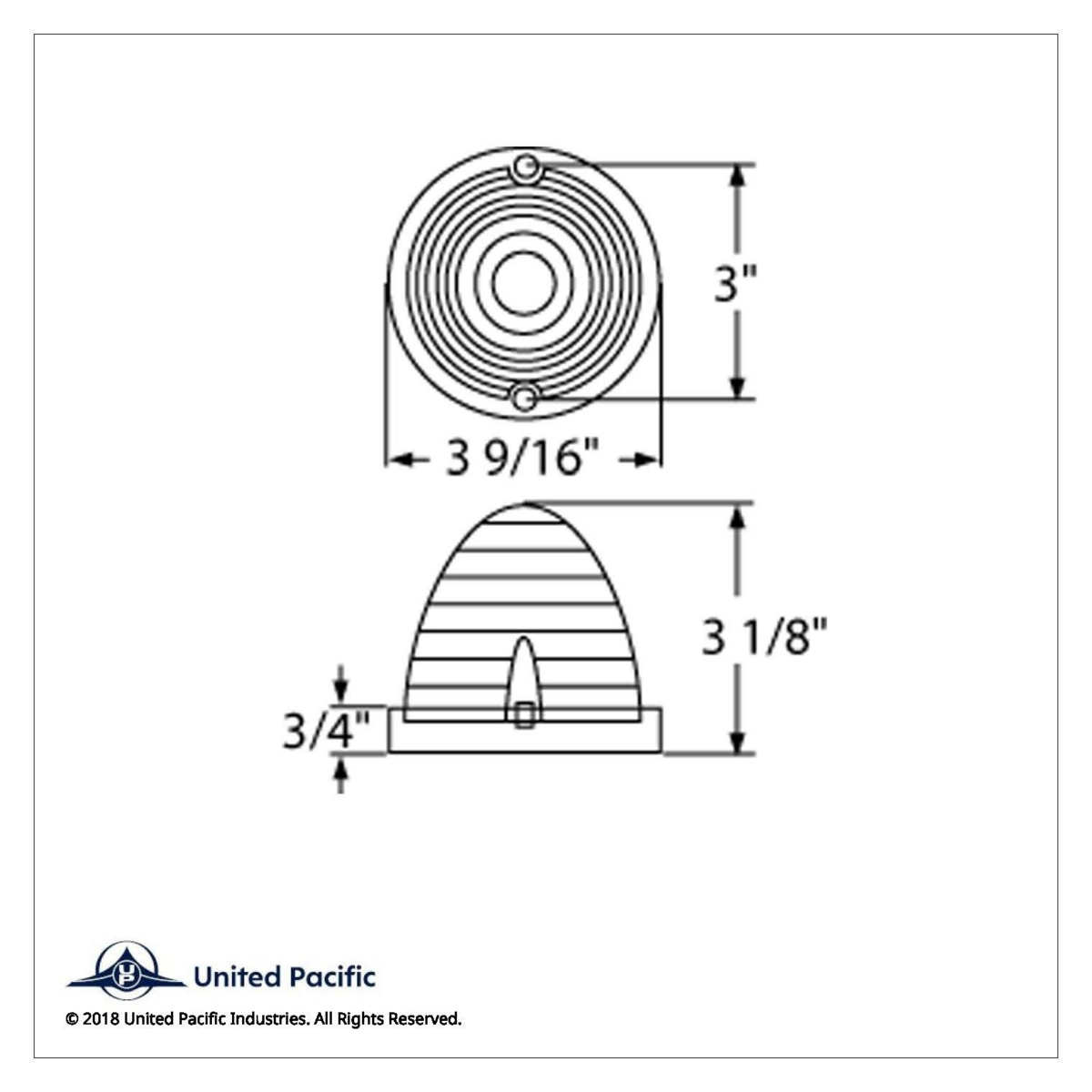 13 LED Beehive Truck-Lite Style Cab Light - Amber LED/Amber Lens (Bulk) - Thumbnail 5