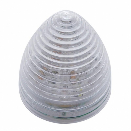 13 LED 2.5" Round Beehive Light (Clearance/Marker) - Amber LED/Clear Lens - Thumbnail 2