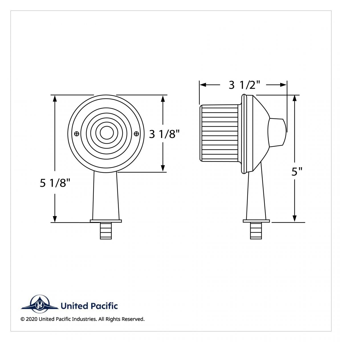 13 LED 2-1/8" Arm Honda Light Kit - Red LED/Red Lens - Thumbnail 2