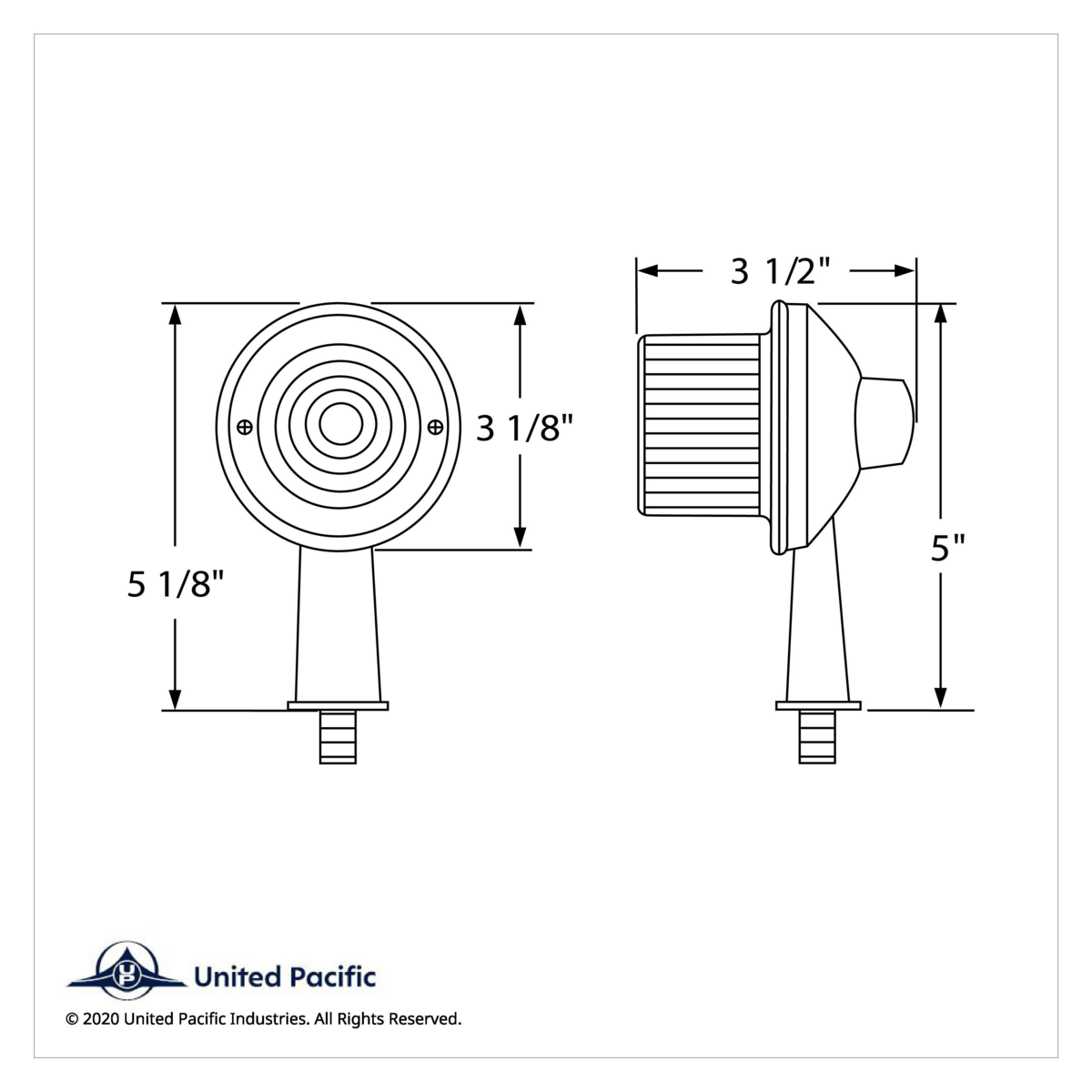 13 LED 2-1/8" Arm Honda Light Kit - Red LED/Red Lens - Thumbnail 3