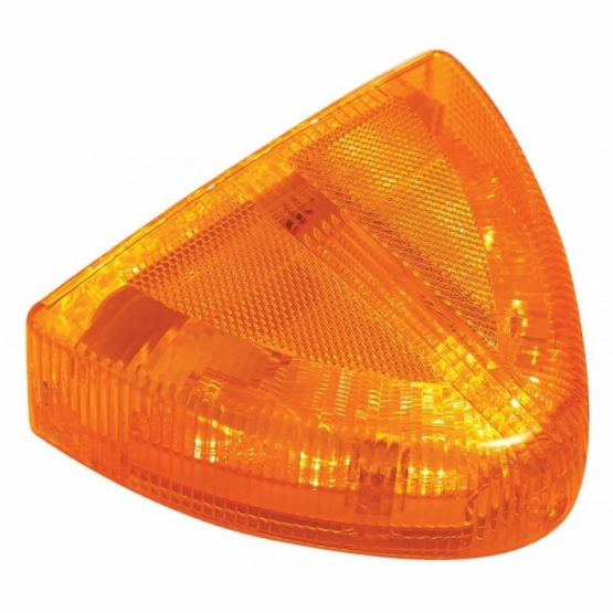 30 LED Low Profile Turn Signal Light For 1987-2007 Peterbilt 379/378/357 - Amber LED/Amber Lens - Thumbnail 3