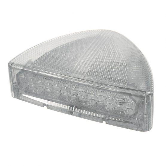 30 LED Low Profile Turn Signal Light For 1987-2007 Peterbilt 379/378/357 - Amber LED/Clear Lens