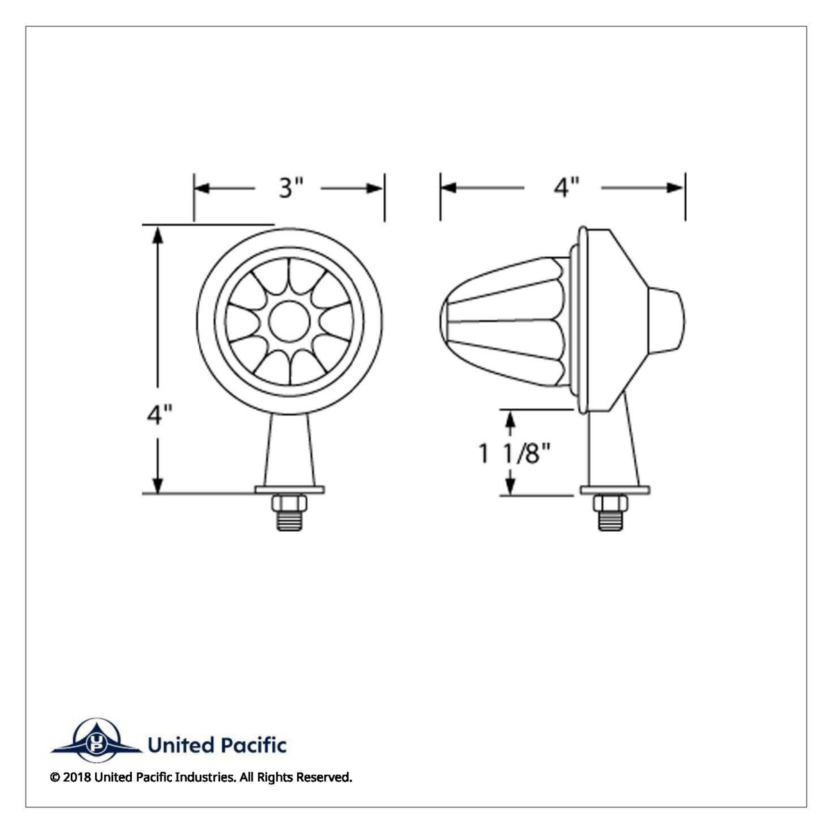 11 LED 1-1/8" Arm Watermelon Honda Light Kit - Amber LED/Amber Lens - Thumbnail 5