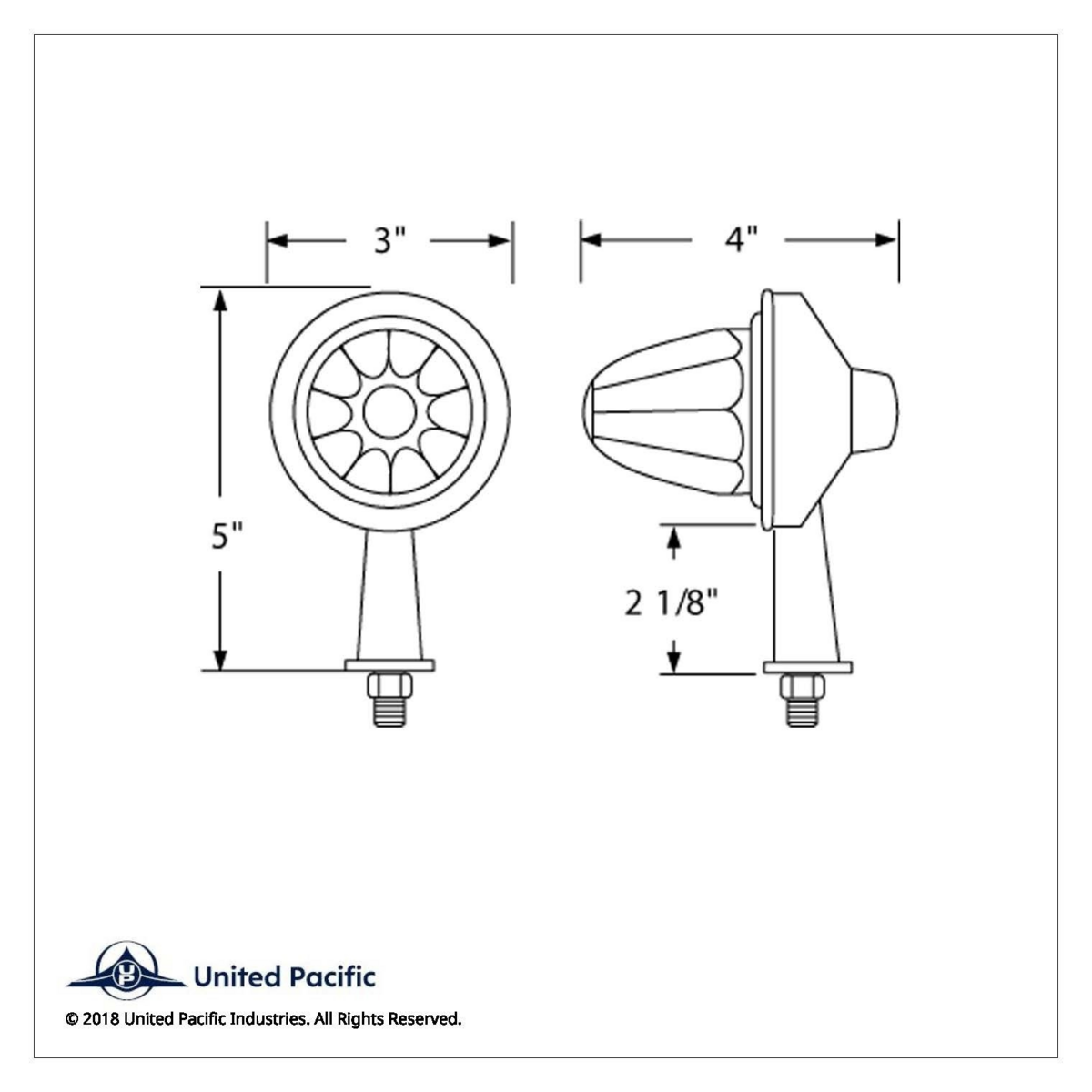 11 LED 2-1/8" Arm Watermelon Honda Light Kit - Amber LED/Amber Lens - Thumbnail 5