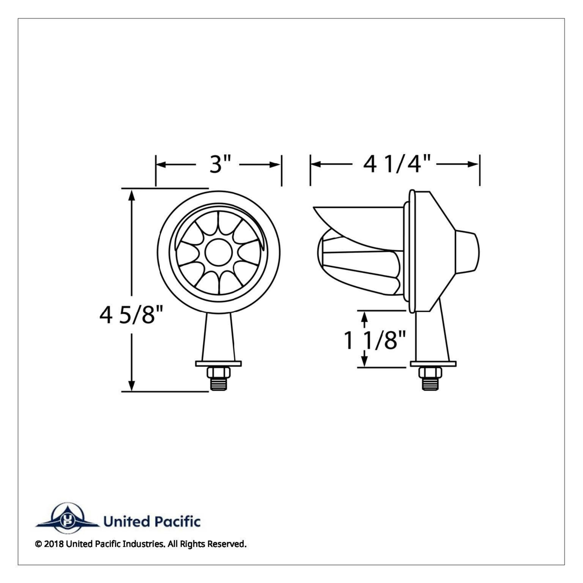 11 LED 1-1/8" Arm Watermelon Honda Light Kit With Visor - Amber LED/Amber Lens - Thumbnail 6