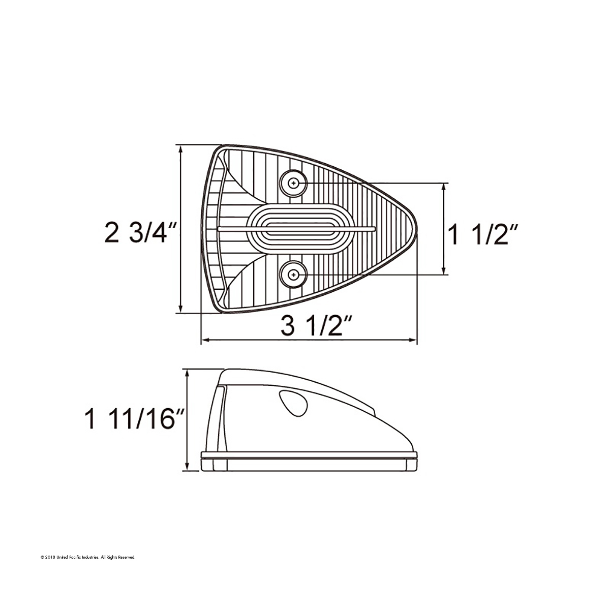 15 LED Pick-Up/SUV Cab Light - Amber LED/Clear Lens - Thumbnail 16