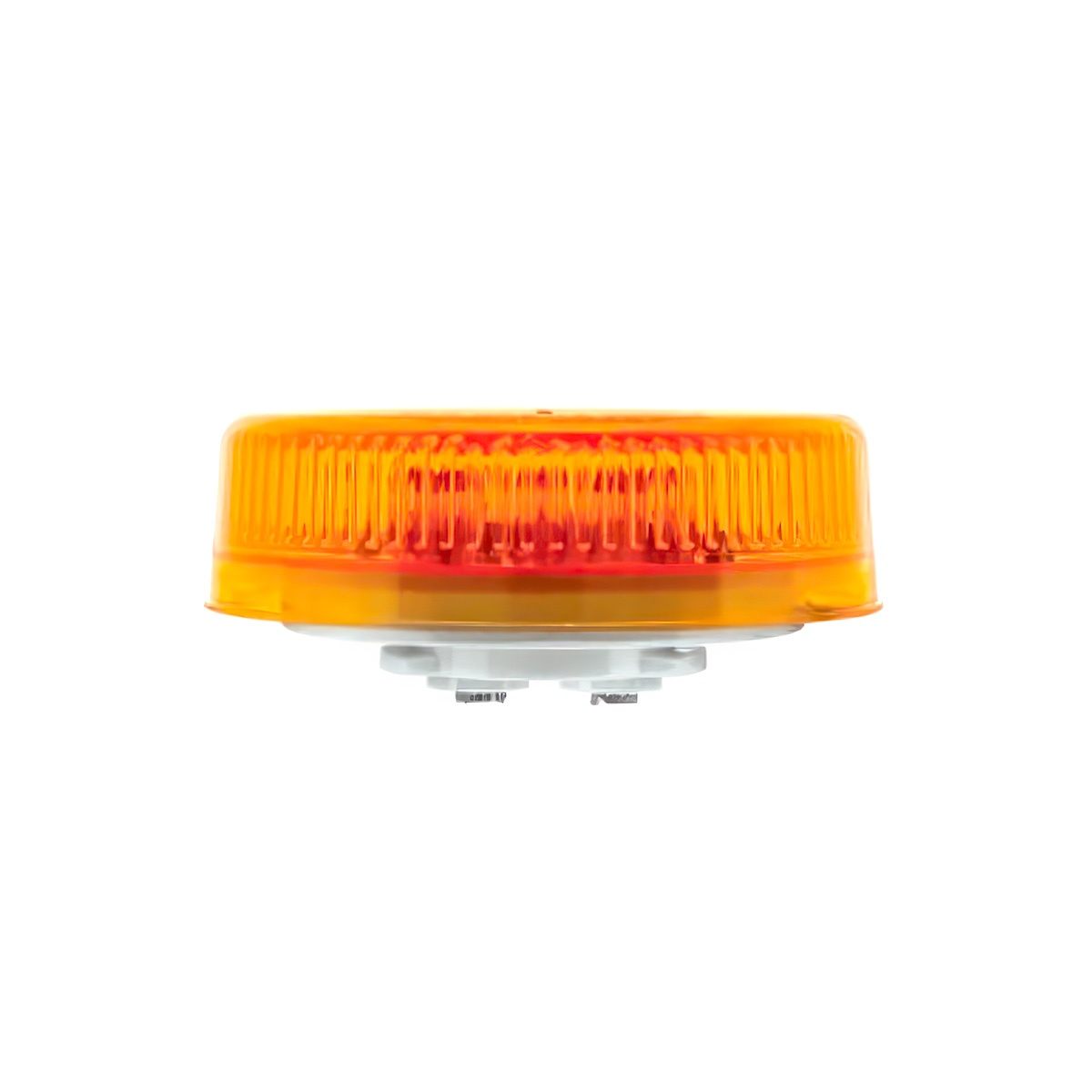 8 LED 2.5" Round Reflectorize Light (Clearance/Marker) - Amber LED/Amber Lens (Bulk) - Thumbnail 3
