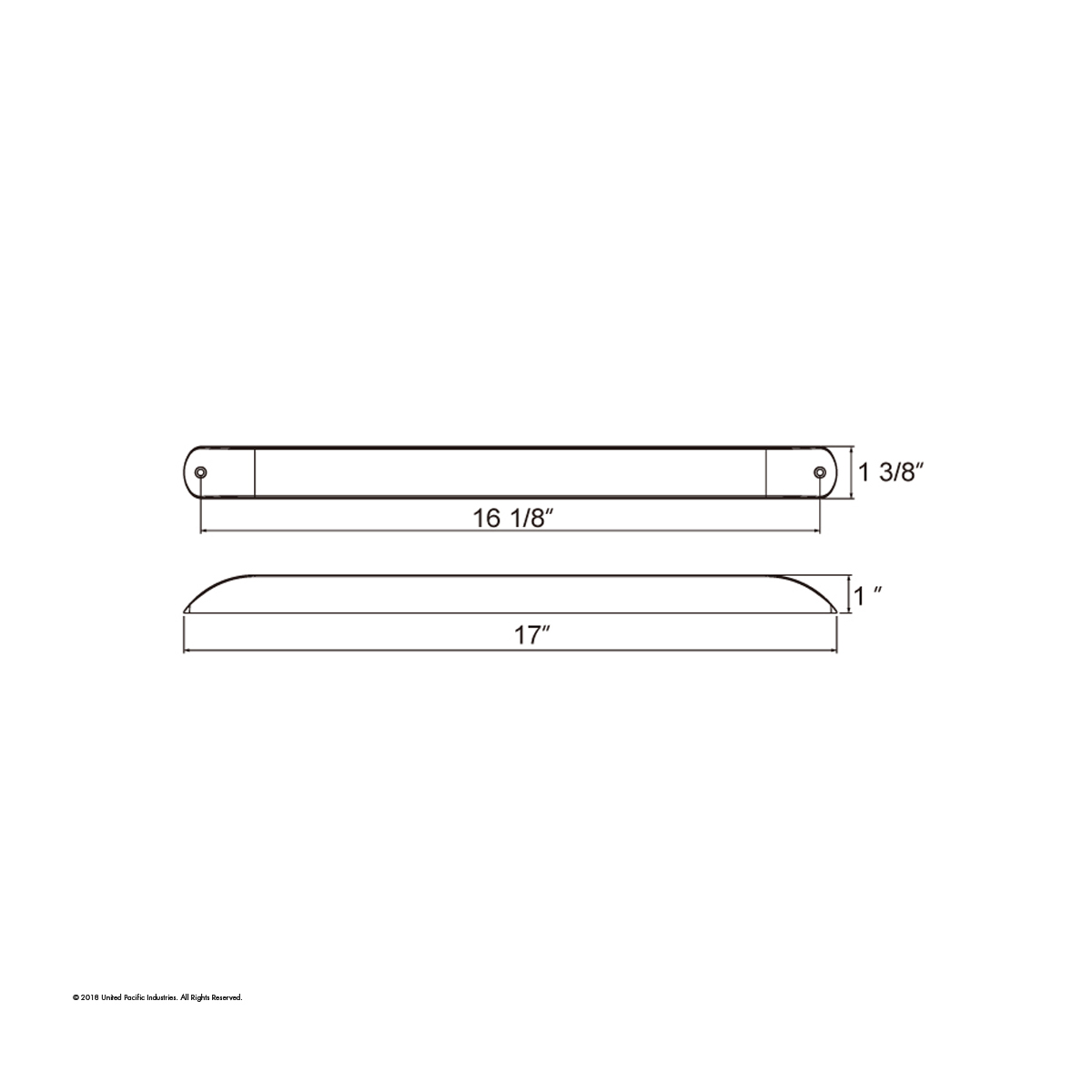 11 LED 17" Turn Signal Light Bar - Amber LED/Amber Lens - Thumbnail 5