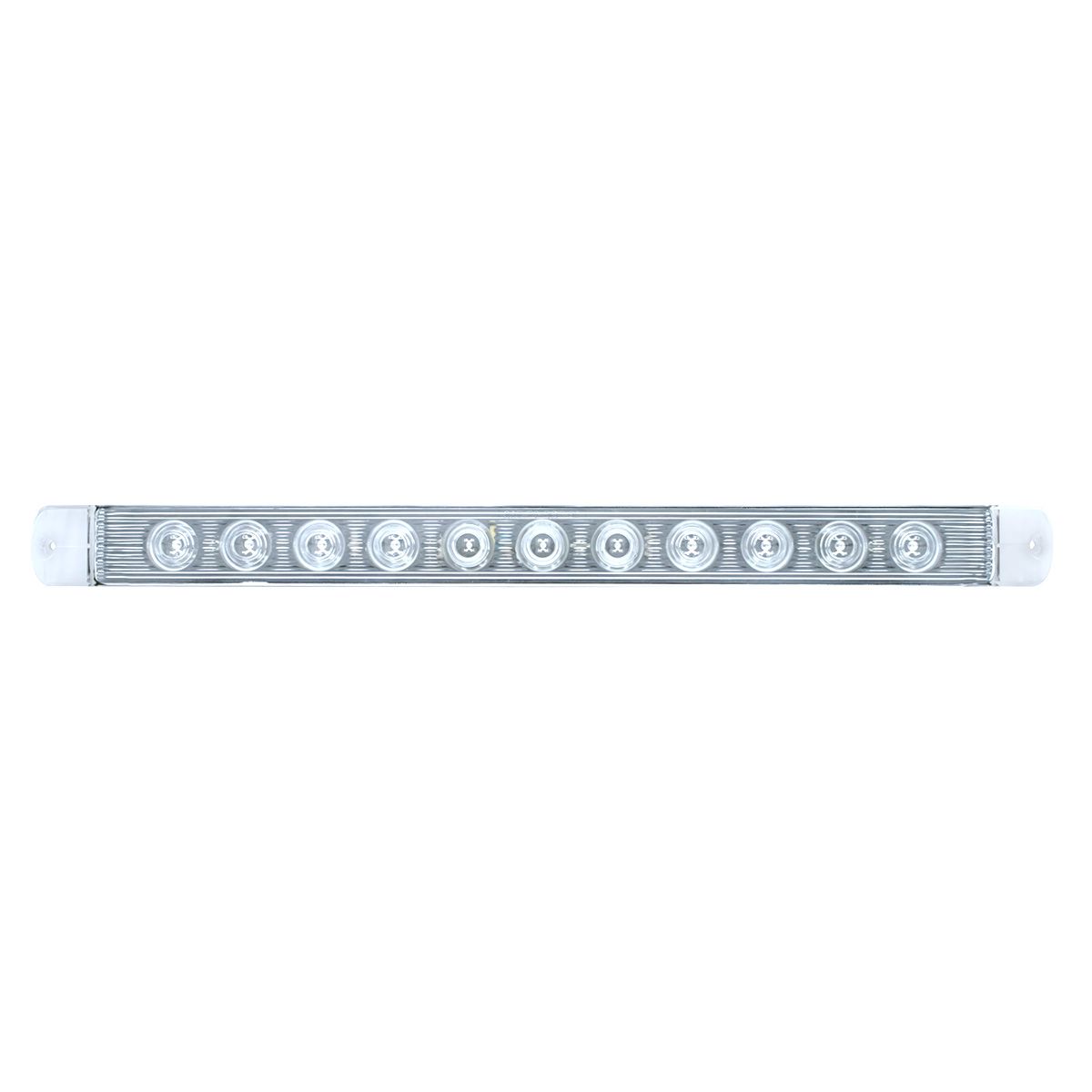 11 LED 17" Turn Signal Light Bar - Amber LED/Clear Lens