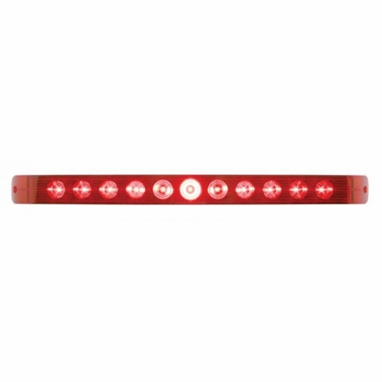 11 LED 17" Light Bar Only (Stop, Turn & Tail) - Red LED/Red Lens