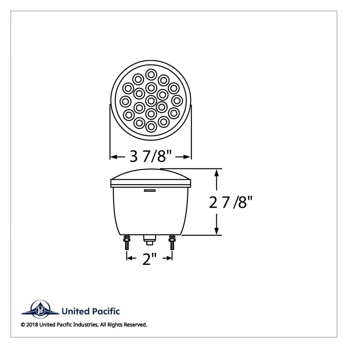 19 LED Stud Mount Light With License Light (Stop, Turn & Tail) - Driver (Bulk) - Thumbnail 4