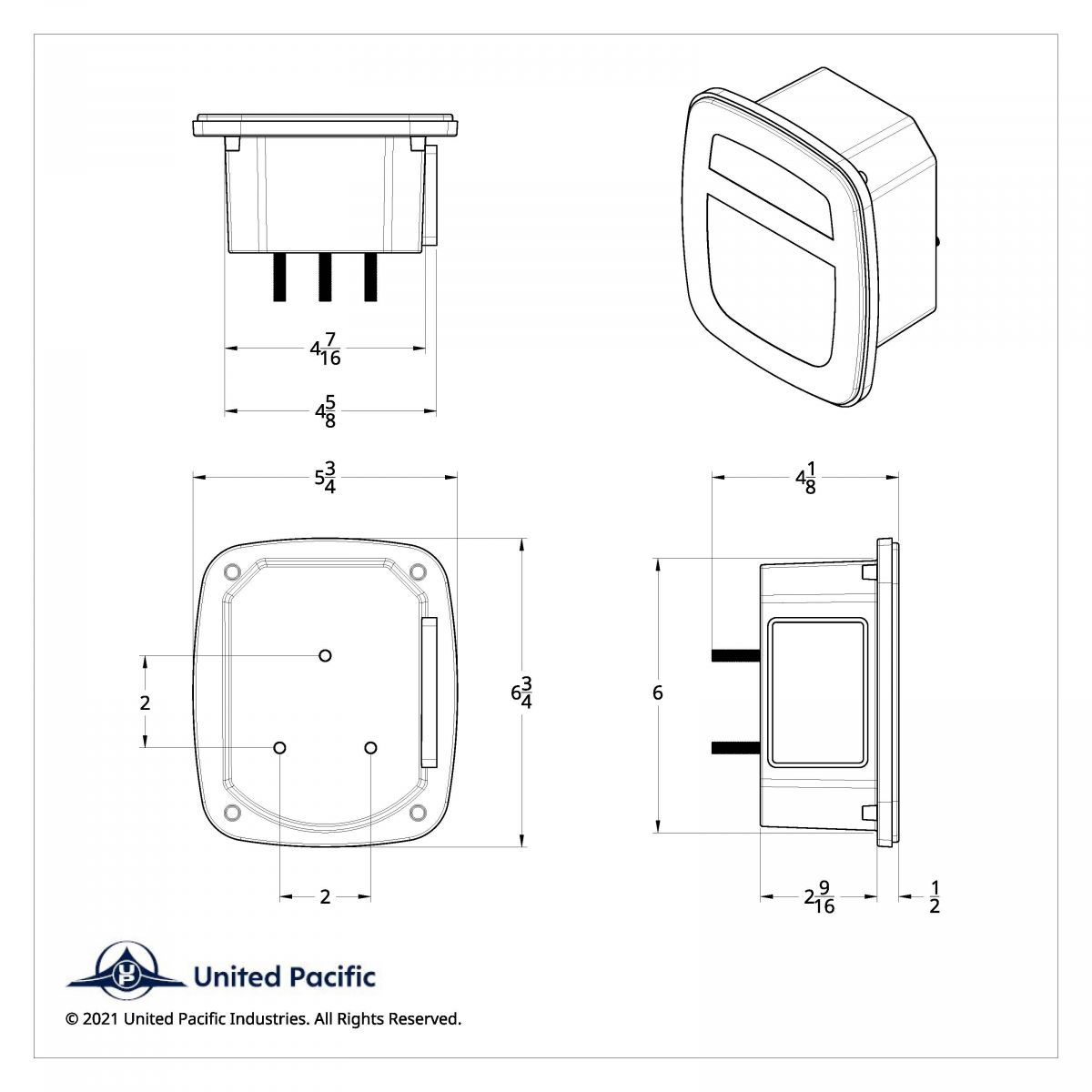 LED Universal Combination Tail Light With License Light & Side Marker (Bulk) - Thumbnail 6